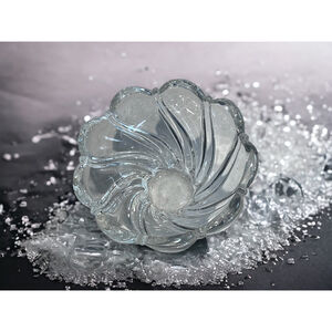 1980’s Pressed Glass Mikasa Bowl Gift Crystal Clear Glass Bowl Gift Vintage 80s